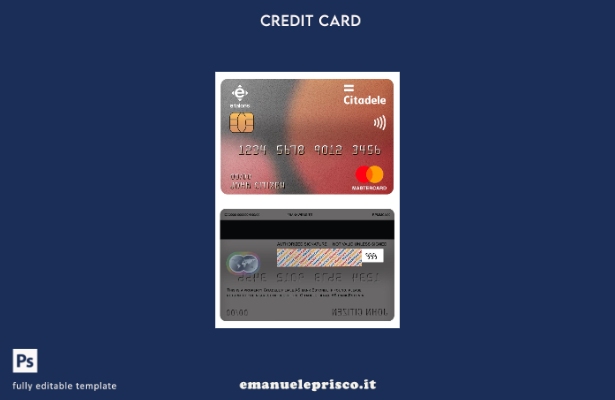modello di carta mastercard bancaria Estonia Citadele Filiale AS stile verificat